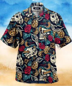 Tattoo Skull And Snake Amazing Aloha Hawaiian Shirts