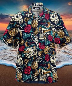 Tattoo Skull And Snake Amazing Aloha Hawaiian Shirts