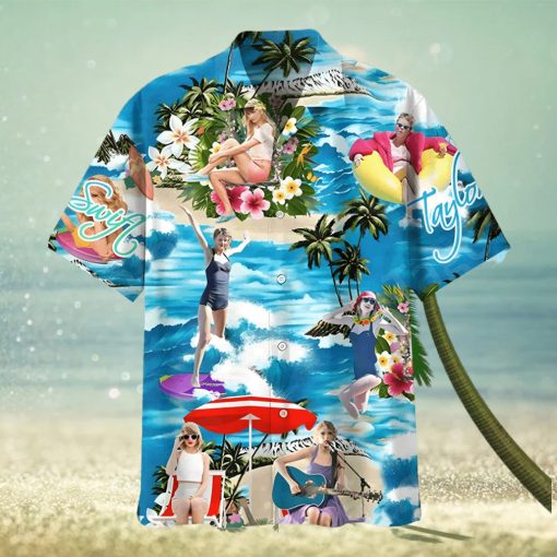 Taylor Swift On The Beach Hawaiian Shirt