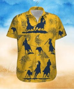 Team Roping Cowboy Yellow Unisex Hawaiian Shirts