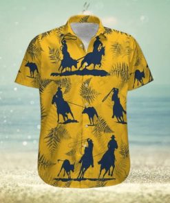 Team Roping Cowboy Yellow Unisex Hawaiian Shirts