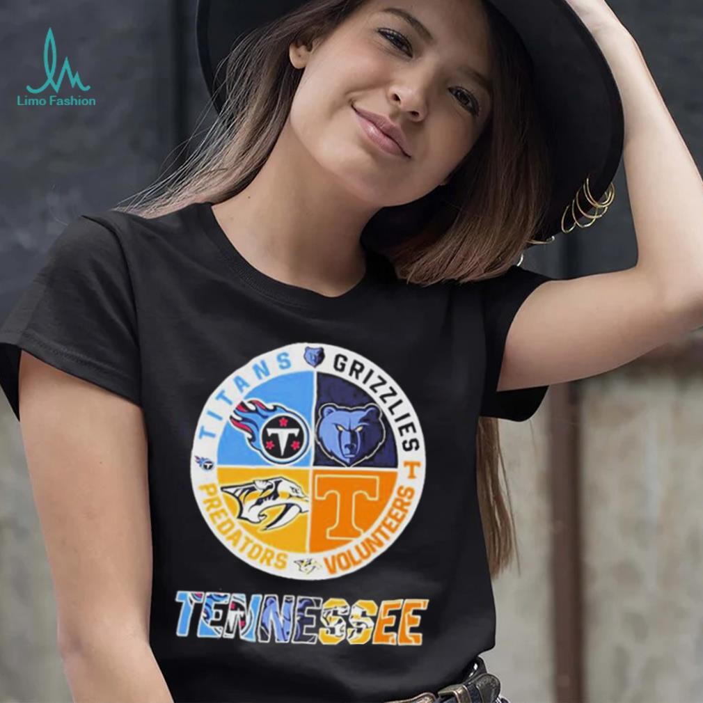 Tennessee Sports Teams Titans Grizzlies Volunteers And Predators Shirt,  hoodie, sweater, long sleeve and tank top