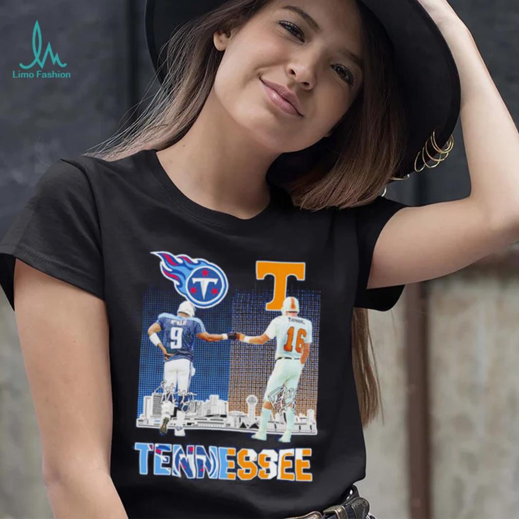 Tennessee Titans And Volunteers City Champion Signatures 2023 Shirt -  Limotees