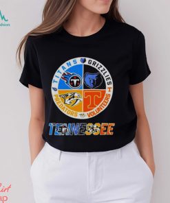 Tennessee Titans Grizzlies Volunteers and Predators logo shirt