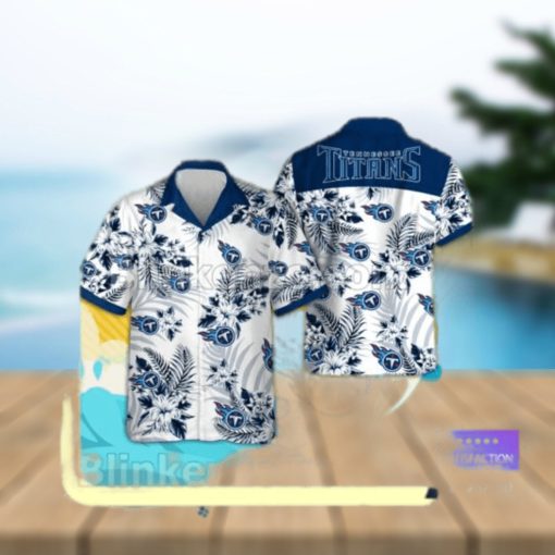 Tennessee Titans Logo Aloha Tropical Shirt