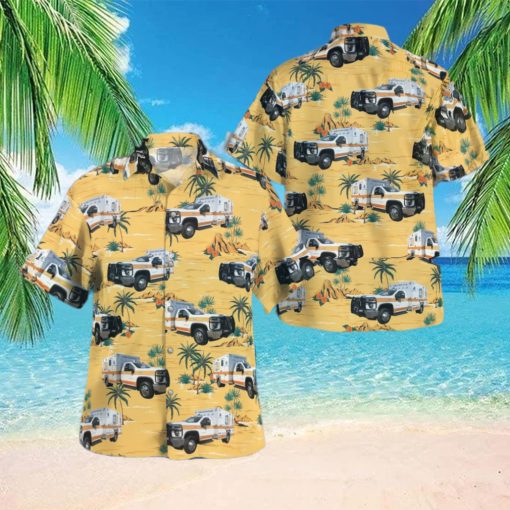 Texas Yorktown Volunteer Ems Summer Aloha hawaiian shirt