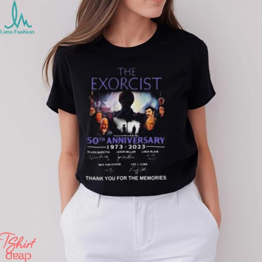 The Exorcist 50th Anniversary 1973 2023 Thank You For The Memories Signatures T Shirt