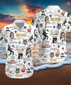 The King Elvis Presley Hawaiian Shirt Gift For Music Fans