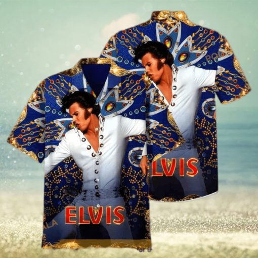 The King Elvis Presley Hawaiian Shirt Gift For Rock And Roll Lovers