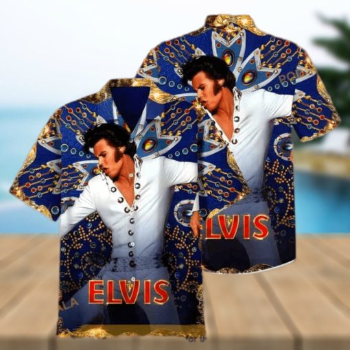 The King Elvis Presley Hawaiian Shirt Gift For Rock And Roll Lovers