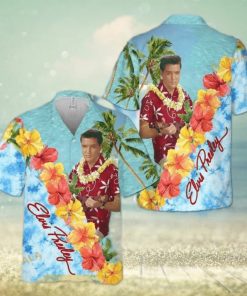 The King Elvis Presley Hawaiian Shirt Hibiscus Flowers Pattern All Over Print