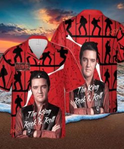 The King Rock And Roll Elvis Presley Hawaiian Shirt Beach Gift For Music Fans