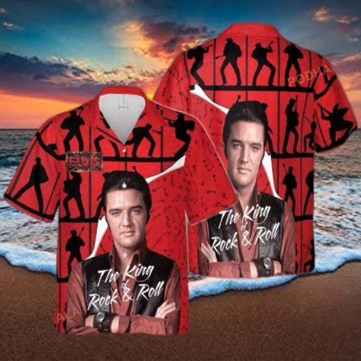 The King Rock And Roll Elvis Presley Hawaiian Shirt Beach Gift For Music Fans