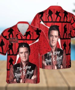 The King Rock And Roll Elvis Presley Hawaiian Shirt Beach Gift For Music Fans