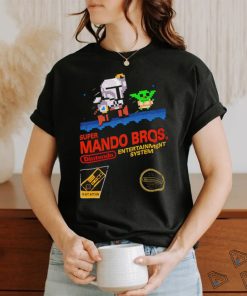 The Mandalorian X Super Mario Bros Super Mando Bros Dintendo game shirt