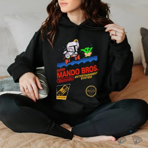 The Mandalorian X Super Mario Bros Super Mando Bros Dintendo game shirt
