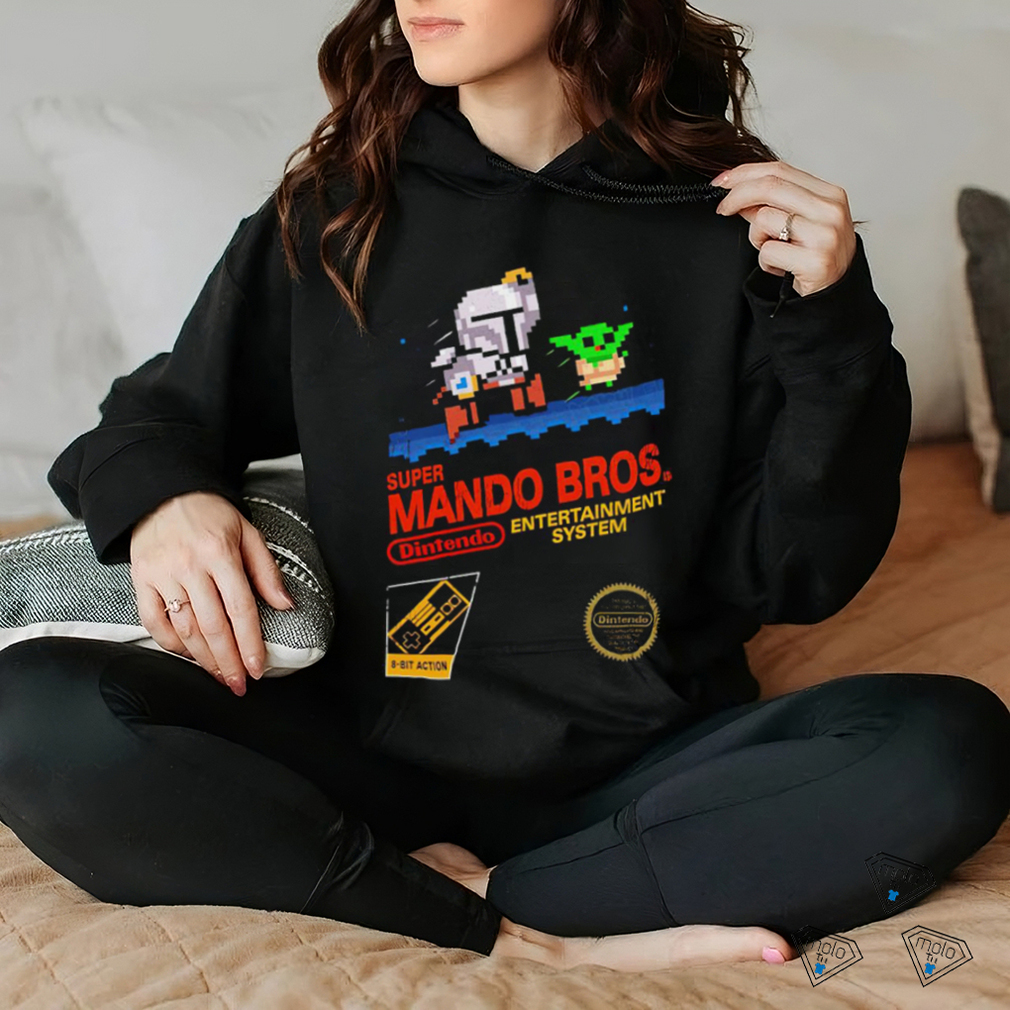 The Mandalorian X Super Mario Bros Super Mando Bros Dintendo game shirt The Mandalorian X Super Mario Bros Super Mando Bros Dintendo game shirt