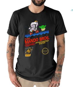 The Mandalorian X Super Mario Bros Super Mando Bros Dintendo game shirt