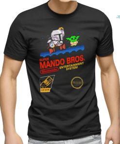 The Mandalorian X Super Mario Bros Super Mando Bros Dintendo game shirt