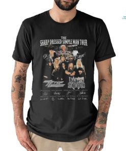 The Sharp Dressed Simple Man Tour 2023 Merch ZZ Top Lynyrd Skynyrd Signatures 2023 Shirt