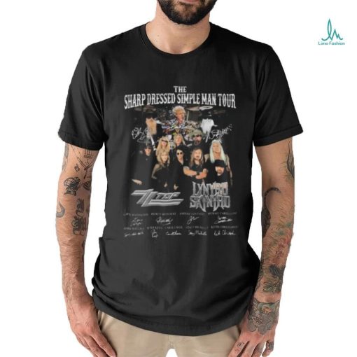 The Sharp Dressed Simple Man Tour 2023 Merch ZZ Top Lynyrd Skynyrd Signatures 2023 Shirt