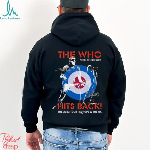 The Who With Orchestra Hits Back The 2023 Tour Europe & The UK Signatures Shirt