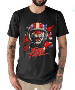 Tiger Astronaut Eye of the Tiger American flag shirt