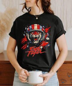 Tiger Astronaut Eye of the Tiger American flag shirt