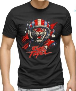 Tiger Astronaut Eye of the Tiger American flag shirt