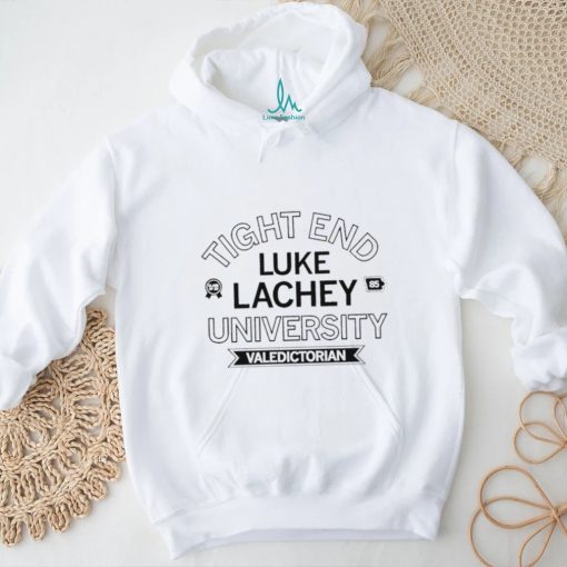 Tight end Luke Lachey University Valedictorian logo shirt