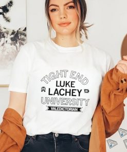 Tight end Luke Lachey University Valedictorian logo shirt