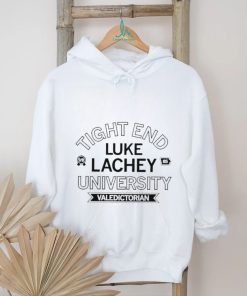 Tight end Luke Lachey University Valedictorian logo shirt