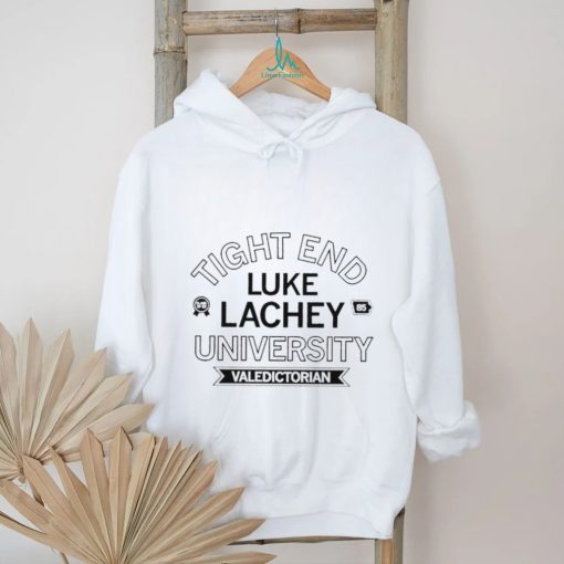Tight end Luke Lachey University Valedictorian logo shirt