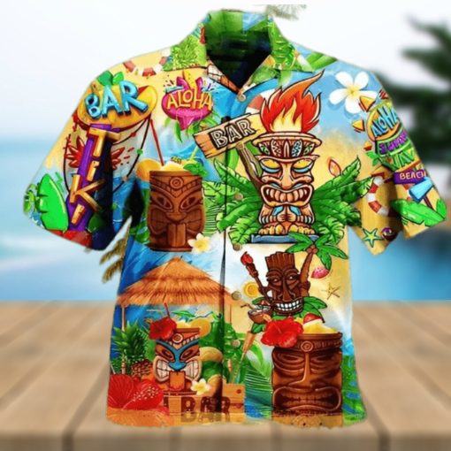 Tiki Bar Hawaiian Shirt Informal  Estilo Hawaiano Aloha Hawaiian Shirt Funny Gift Idea