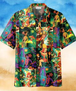 Tiki Tiki Lady Art Unisex Hawaiian Aloha Shirts