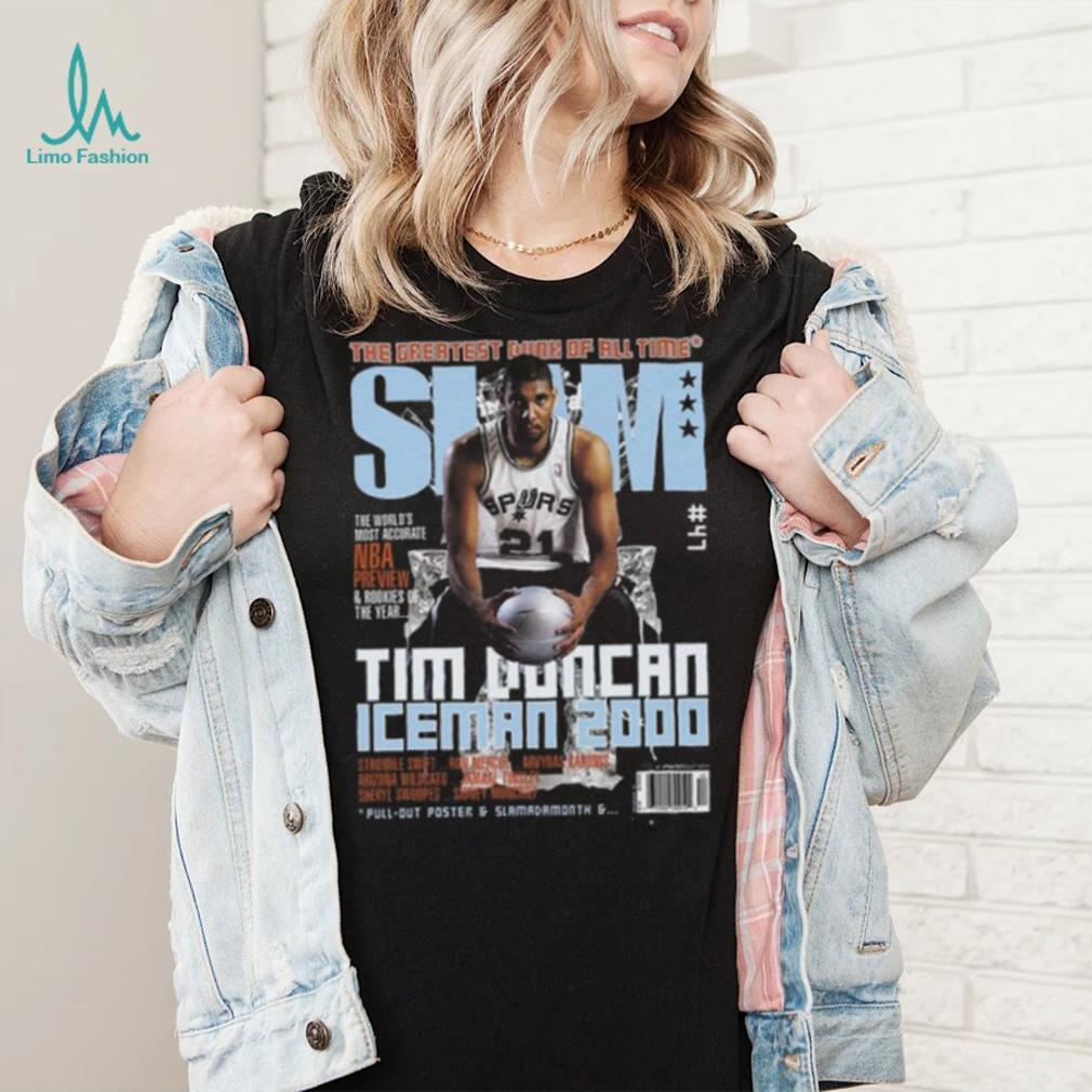 VINTAGE NBA SAN ANTONIO SPURS TIM DUNCAN TEE SHIRT SIZE LARGE MADE IN USA