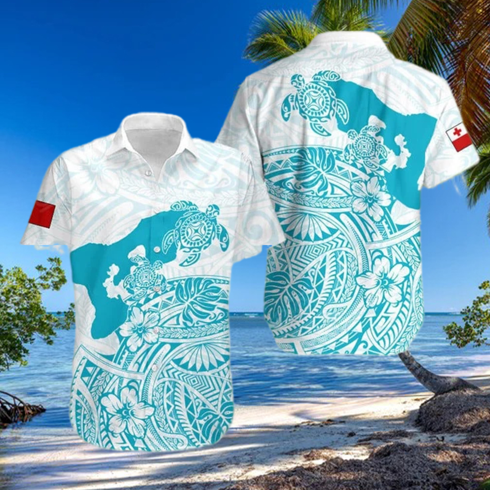 Aloha Shirt - White Map