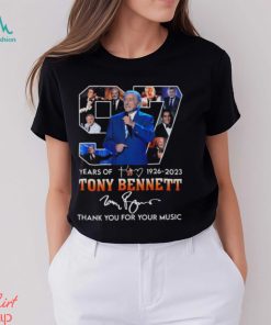 Tony Bennett 97 Years Of 1926 2023 Signature Thank You For The Memories Shirt