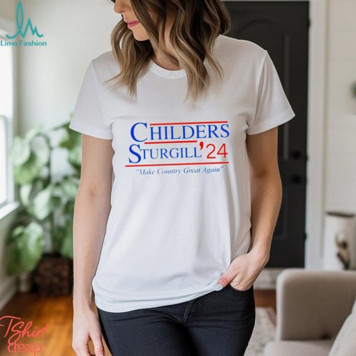 Top children Sturgill 24 make country great again shirt