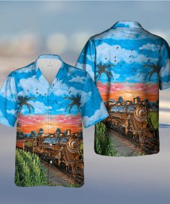 Train In The Summer Beautiful Blue Sky Unisex Hawaiian Shirts