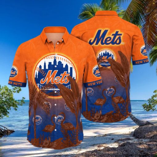 Trending MLB New York Mets Floral Flower Hawaiian Shirt