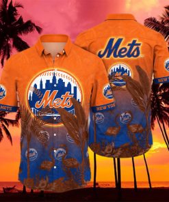 Trending MLB New York Mets Floral Flower Hawaiian Shirt