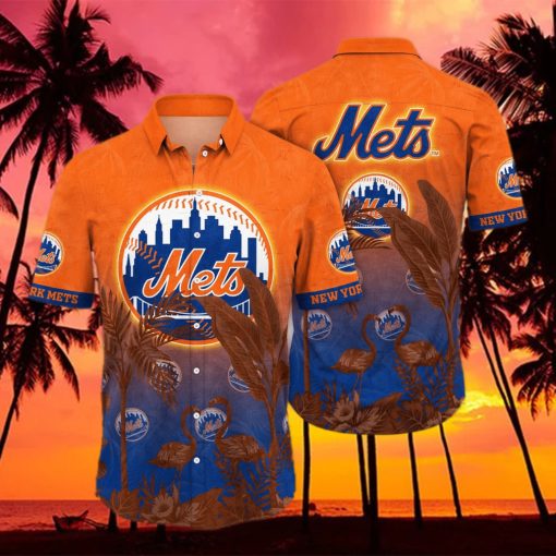 Trending MLB New York Mets Floral Flower Hawaiian Shirt