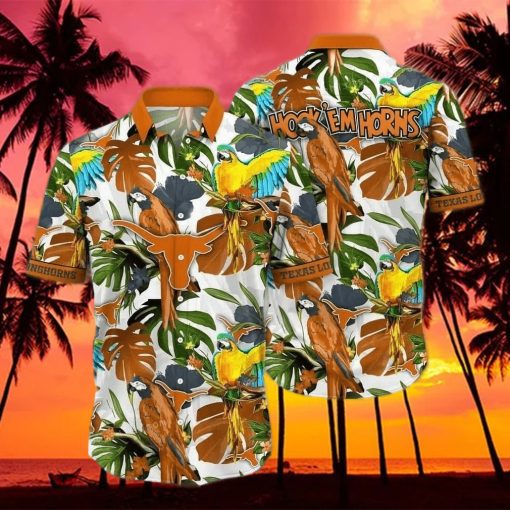 Tropical Aloha NCAA Texas Longhorns Hawaiian Shirt Gift For Beach Vacation hawaiians shirt