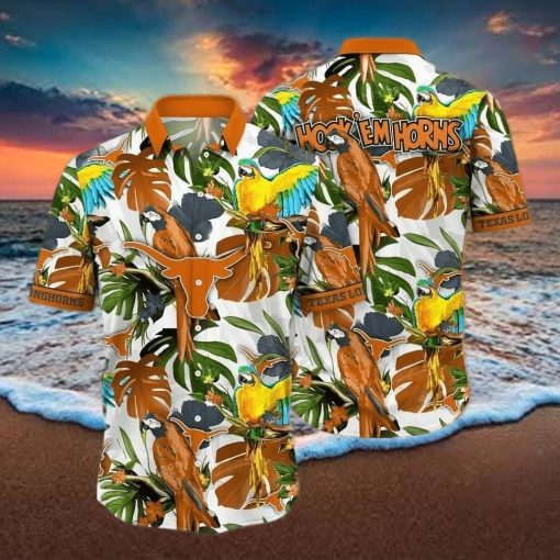 Tropical Aloha NCAA Texas Longhorns Hawaiian Shirt Gift For Beach Vacation hawaiians shirt