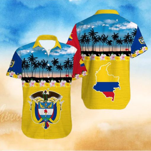 Tropical Beach Colombia Aloha Hawaiian Shirts