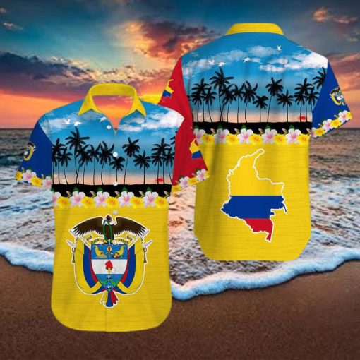 Tropical Beach Colombia Aloha Hawaiian Shirts