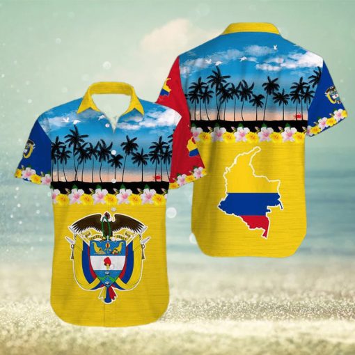 Tropical Beach Colombia Aloha Hawaiian Shirts