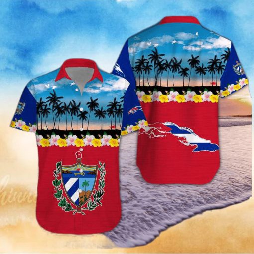 Tropical Beach Cuba Aloha Hawaiian Shirts