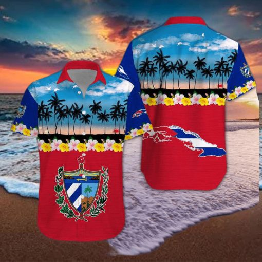 Tropical Beach Cuba Aloha Hawaiian Shirts